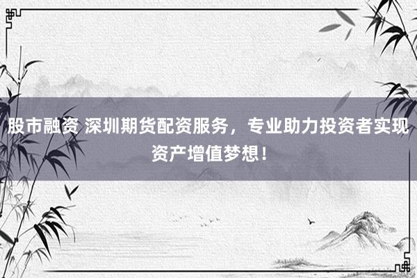 股市融资 深圳期货配资服务，专业助力投资者实现资产增值梦想！