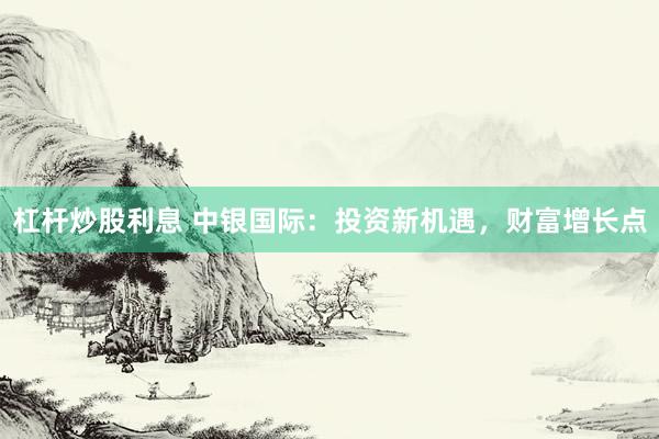 杠杆炒股利息 中银国际：投资新机遇，财富增长点