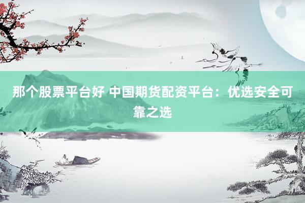 那个股票平台好 中国期货配资平台：优选安全可靠之选