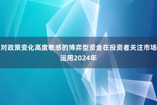 对政策变化高度敏感的博弈型资金在投资者关注市场运用2024年