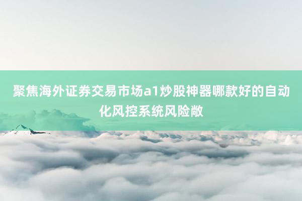 聚焦海外证券交易市场a1炒股神器哪款好的自动化风控系统风险敞